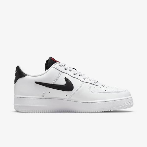 Nike Air Force 1 07 Premium Sneakers Heren Wit Bordeaux Rood Zwart | NK371EVY