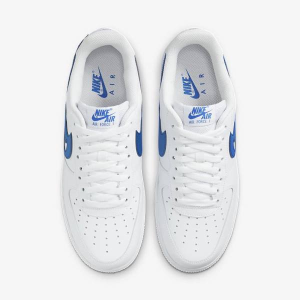 Nike Air Force 1 07 Sneakers Heren Wit Koningsblauw | NK317DQP