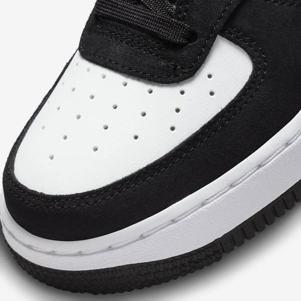 Nike Air Force 1 LV8 Older Sneakers Kinderen Zwart Wit Donker | NK502LXT