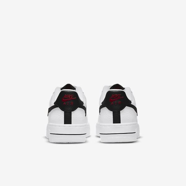 Nike Air Force 1 LV8 Older Sneakers Kinderen Wit Rood Wit Zwart | NK649LVU