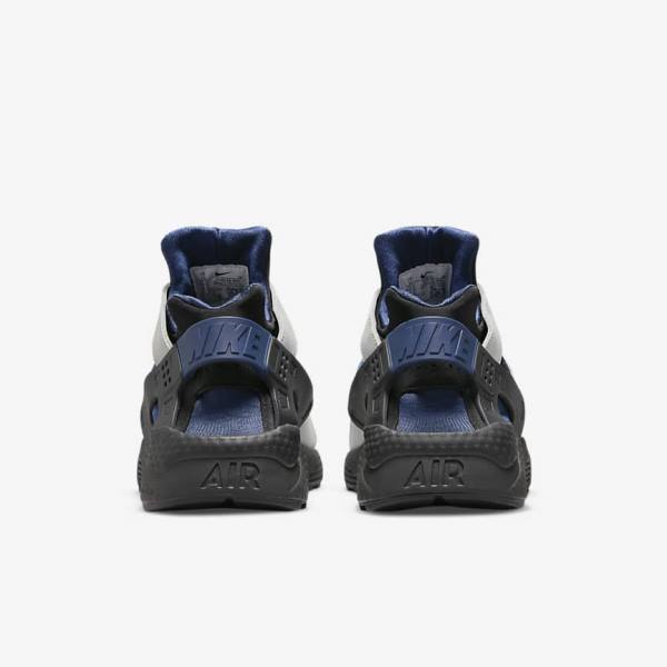 Nike Air Huarache LE Sneakers Heren Grijs Zwart Donkerblauw | NK629YEM
