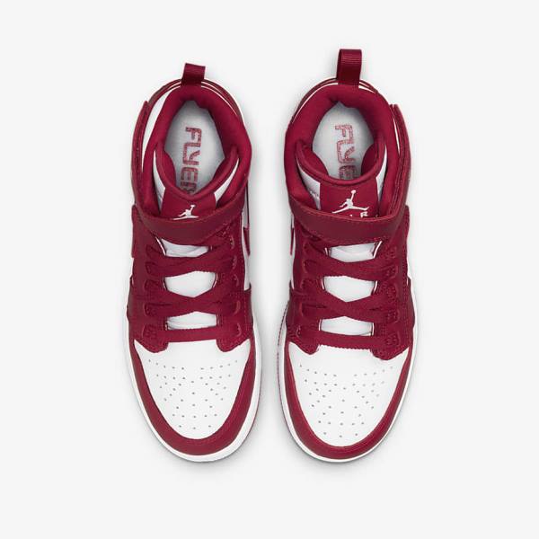 Nike Air Jordan 1 Hi FlyEase Older Sneakers Kinderen Rood Wit | NK469RIJ