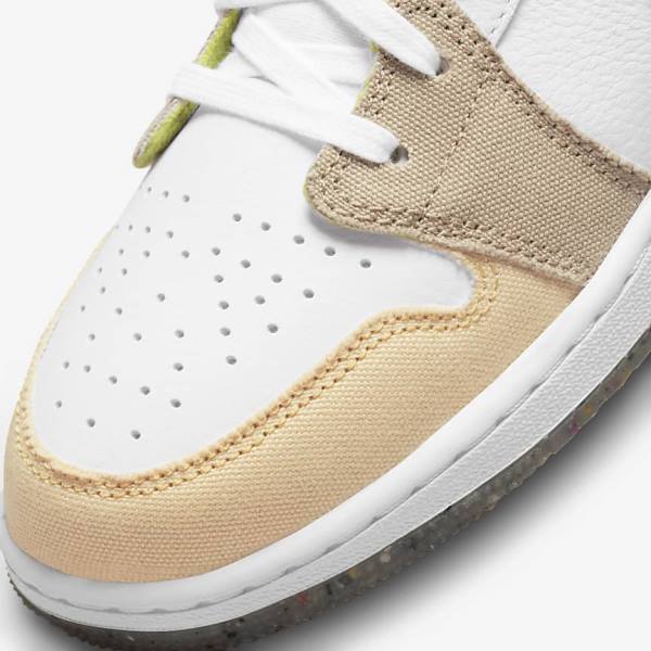 Nike Air Jordan 1 Low SE Older Sneakers Kinderen Wit Groen | NK531FYK