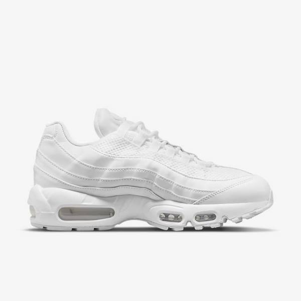 Nike Air Max 95 Sneakers Dames Wit Metal Zilver Wit | NK370ZKW