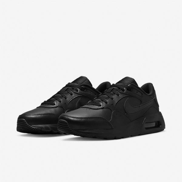 Nike Air Max SC Leren Sneakers Heren Zwart | NK567SOZ