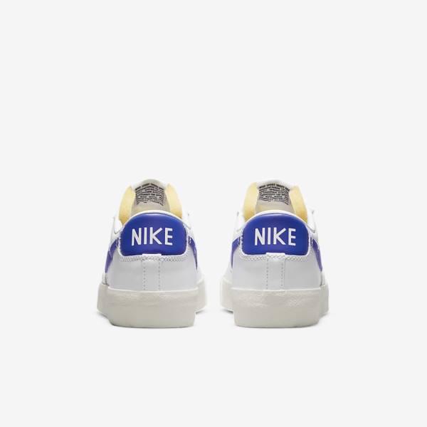 Nike Blazer Low 77 Vintage Sneakers Heren Wit Koningsblauw | NK820ACX