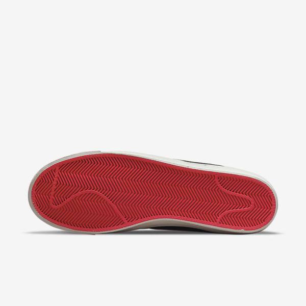 Nike Blazer Mid 77 EMB Sneakers Heren Rood Zwart | NK374NSU