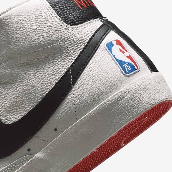 Nike Blazer Mid 77 EMB Sneakers Heren Rood Zwart | NK374NSU