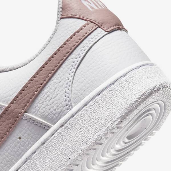 Nike Court Vision Low Next Nature Sneakers Dames Wit Roze | NK839MVO