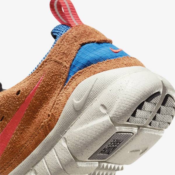 Nike Free Run Trail Sneakers Heren Blauw Lichtroom Rood | NK281MXW