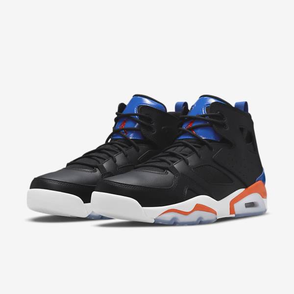 Nike Jordan Flight Club 91 Sneakers Heren Zwart Koningsblauw Wit Oranje | NK493WBY