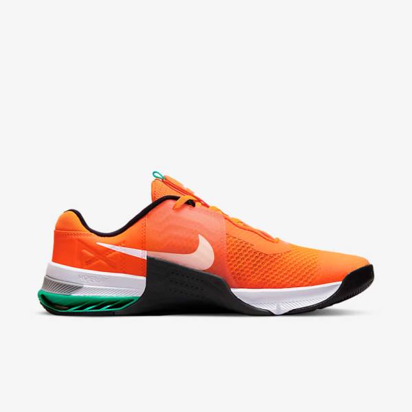 Nike Metcon 7 Fitness Schoenen Heren Oranje Donkergrijs Turquoise Wit | NK618MRC