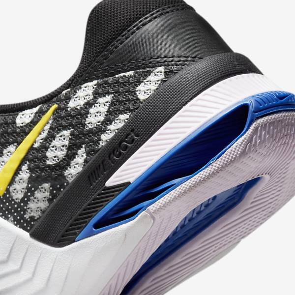 Nike Metcon 7 Fitness Schoenen Heren Zwart Wit Blauw Geel | NK908CAF