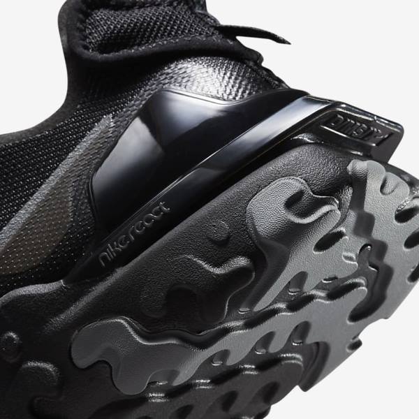 Nike React Vision Sneakers Heren Zwart Donkergrijs Koningsblauw | NK076QFP