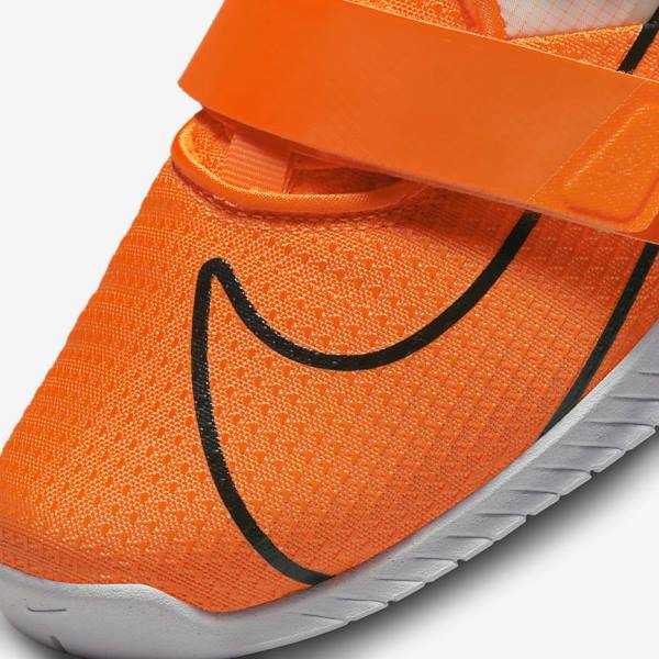 Nike Romaleos 4 Fitness Schoenen Dames Oranje Wit Zwart | NK962MAW