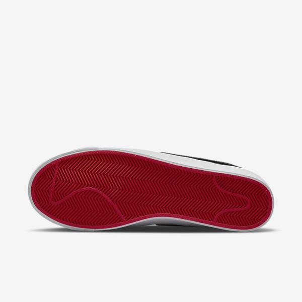 Nike SB Zoom Blazer Low Pro GT Premium Skateschoenen Dames Zwart Rood Zwart | NK438HGO