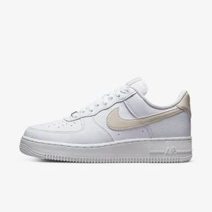 Nike Air Force 1 07 Next Nature Sneakers Dames Wit Metal Goud Lichtbruin | NK560ZBY
