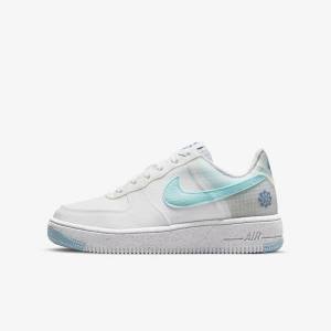 Nike Air Force 1 Crater Older Sneakers Kinderen Wit Blauw | NK370NLS