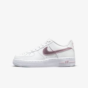 Nike Air Force 1 Older Sneakers Kinderen Wit Roze | NK375RTZ