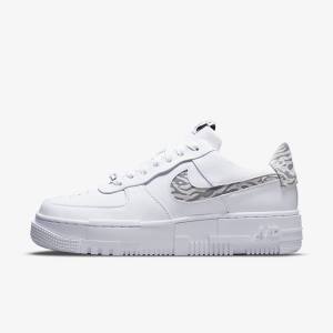 Nike Air Force 1 Pixel SE Sneakers Dames Wit Grijs Wit | NK761HTV