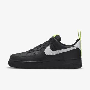 Nike Air Force 1 Sneakers Heren Zwart Zilver Wit | NK172VRK