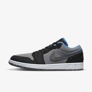 Nike Air Jordan 1 Low SE Jordan Schoenen Heren Grijs Zwart Blauw | NK163MFD