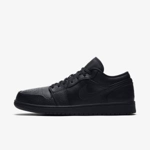 Nike Air Jordan 1 Low Sneakers Heren Zwart | NK032HQN