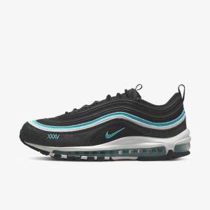 Nike Air Max 97 SE Sneakers Heren Zwart Wit Turquoise | NK857QZX