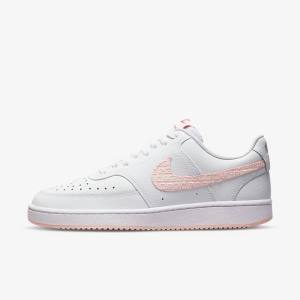 Nike Court Vision LO Sneakers Dames Wit Rood | NK795CAI