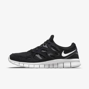 Nike Free Run 2 Sneakers Heren Zwart Donkergrijs Wit | NK154EDU