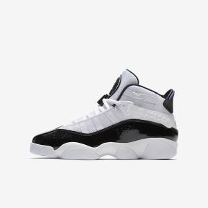 Nike Jordan 6 Rings Older Sneakers Kinderen Wit Zwart | NK547RID