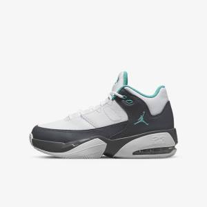 Nike Jordan Max Aura 3 Older Jordan Schoenen Kinderen Wit Grijs Turquoise | NK038DSY