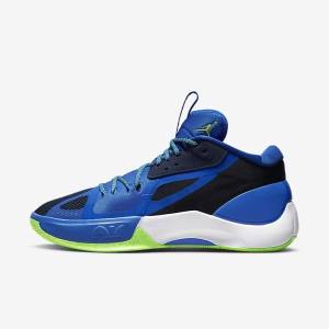 Nike Jordan Zoom Separate Jordan Schoenen Heren Donkerblauw Blauw Wit Groen | NK472GYP