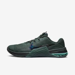 Nike Metcon 7 Fitness Schoenen Heren Groen Turquoise Zwart Gekleurd | NK890ACL
