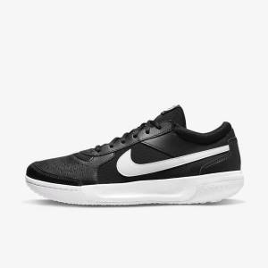 Nike NikeCourt Zoom Lite 3 Hard Court Tennisschoenen Heren Zwart Wit | NK134DAP