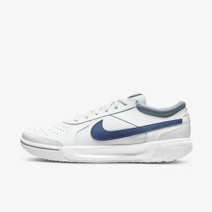 Nike NikeCourt Zoom Lite 3 Hard Court Tennisschoenen Heren Wit Donkerblauw | NK258SIK