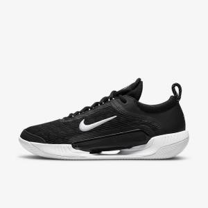 Nike NikeCourt Zoom NXT Clay Court Tennisschoenen Heren Zwart Wit | NK750JSL