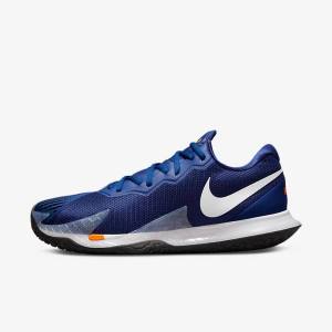 Nike NikeCourt Zoom Vapor Cage 4 Rafa Hard Court Tennisschoenen Heren Koningsblauw Blauw Oranje Zwart Wit | NK097APC