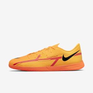 Nike Phantom GT2 Club IC Indoor Court Voetbalschoenen Heren Oranje Lichtrood Zwart | NK951YCT