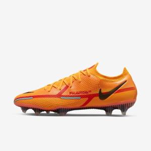 Nike Phantom GT2 Elite FG Firm-Ground Voetbalschoenen Heren Oranje Lichtrood Zwart | NK079QEB