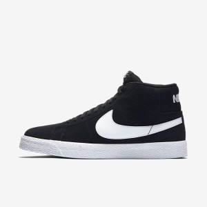 Nike SB Zoom Blazer Mid Skateschoenen Heren Zwart Wit | NK976BMG